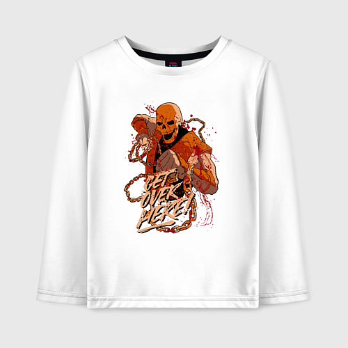 Детский лонгслив Скорпион иди сюда / Белый – фото 1