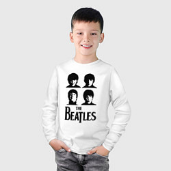 Лонгслив хлопковый детский Beatles исполнители, цвет: белый — фото 2