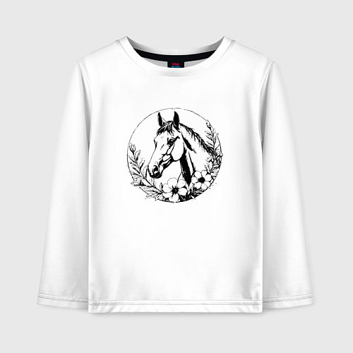 Детский лонгслив Дух ветра / Белый – фото 1