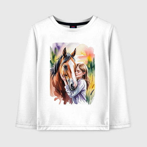 Детский лонгслив Доверие / Белый – фото 1