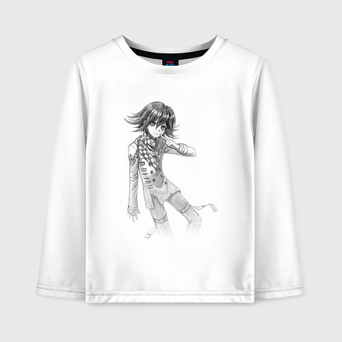 Детский лонгслив Данганронпа V3 - Кокичи Ома / Белый – фото 1