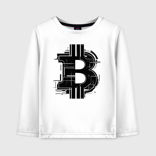 Детский лонгслив Urban биткоин / Белый – фото 1