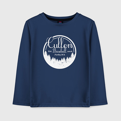 Детский лонгслив Baseball Cullen / Тёмно-синий – фото 1