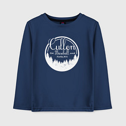 Лонгслив хлопковый детский Baseball Cullen, цвет: тёмно-синий