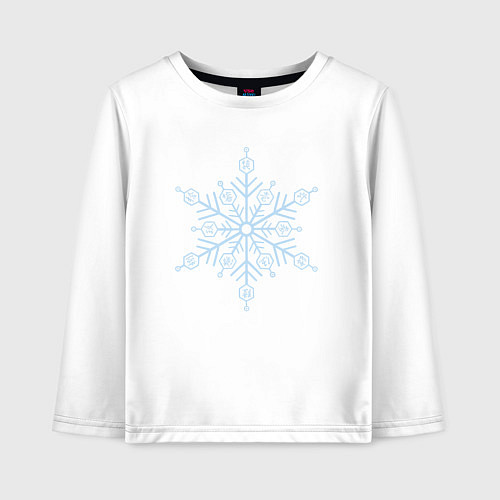 Детский лонгслив Акадза 3 высшая луна / Белый – фото 1