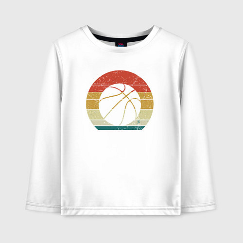 Детский лонгслив Color ball / Белый – фото 1