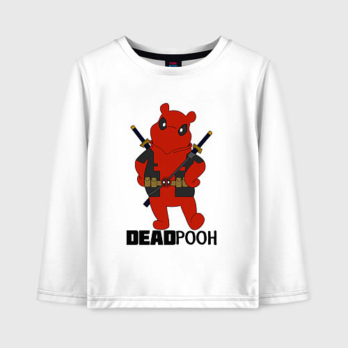 Детский лонгслив Deadpooh / Белый – фото 1