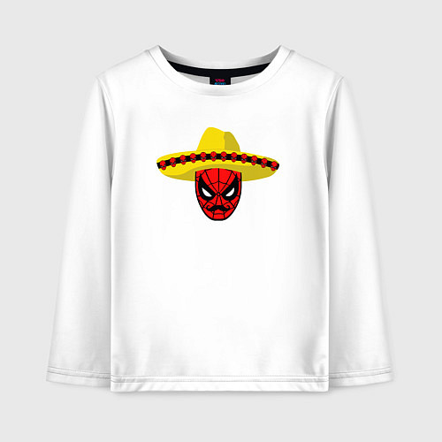 Детский лонгслив Мексиканский человек-паук / Белый – фото 1