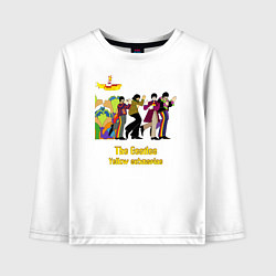 Детский лонгслив The Beatles flowers
