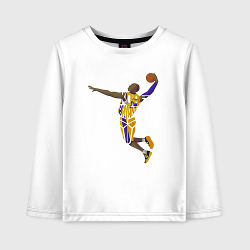 Детский лонгслив Kobe Bryant dunker / Белый – фото 1