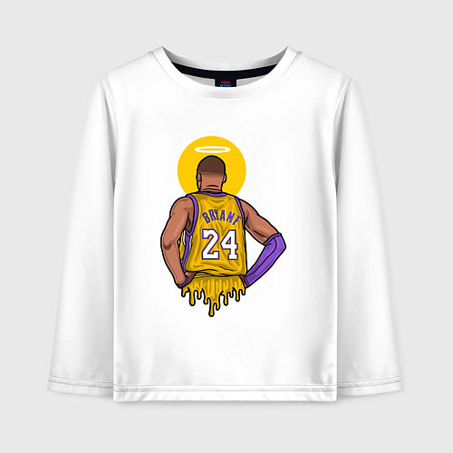 Детский лонгслив Kobe Bryant angel / Белый – фото 1