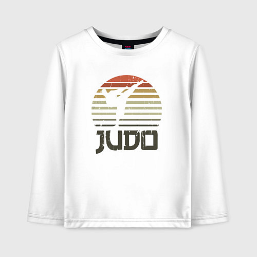 Детский лонгслив Judo fighter / Белый – фото 1