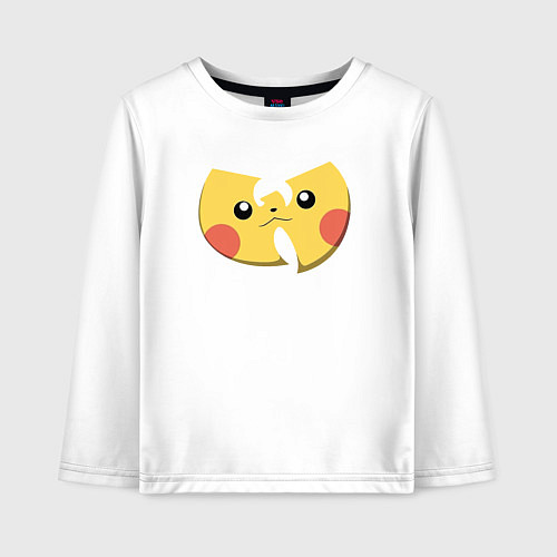 Детский лонгслив Wu-tang Pikachu / Белый – фото 1