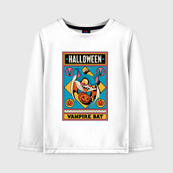 Детский лонгслив Halloween vampire bat