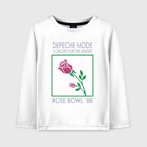 Детский лонгслив Depeche Mode - Rose Bowl 88 / Белый – фото 1