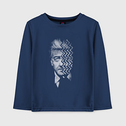 Лонгслив хлопковый детский Линч, цвет: тёмно-синий