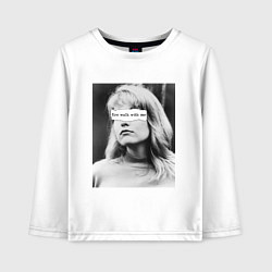 Лонгслив хлопковый детский FWWM, цвет: белый