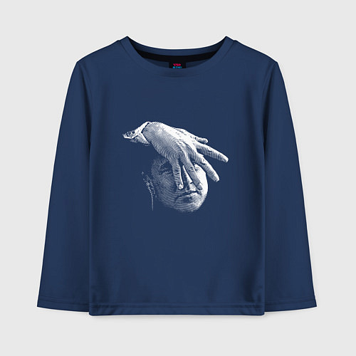 Детский лонгслив Gordon Cole: fingers / Тёмно-синий – фото 1