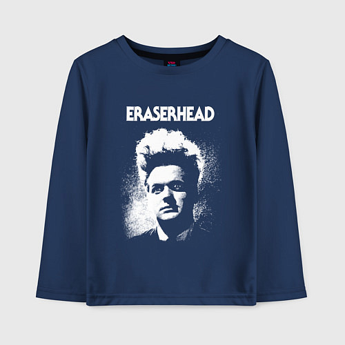 Детский лонгслив Eraserhead / Тёмно-синий – фото 1