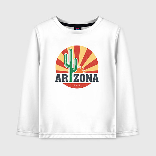 Детский лонгслив Аризона / Белый – фото 1