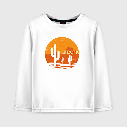 Детский лонгслив Аризона / Белый – фото 1