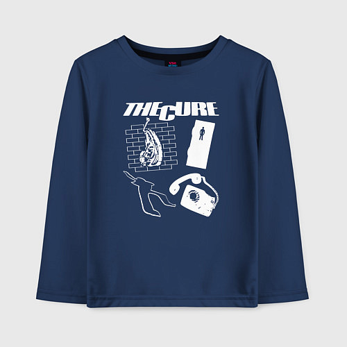 Детский лонгслив The Cure group / Тёмно-синий – фото 1
