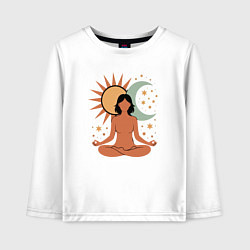 Детский лонгслив Yoga girl