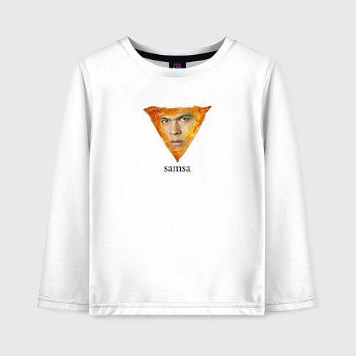 Детский лонгслив Сэмса Сумерки мем Сэм / Белый – фото 1
