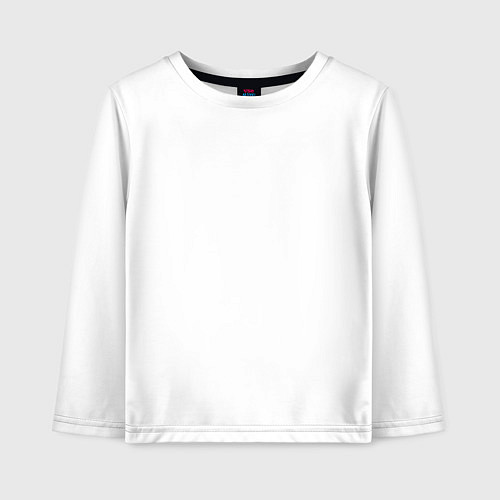 Детский лонгслив Чёрный лис с золотым отливом: взгляд сквозь грани / Белый – фото 1