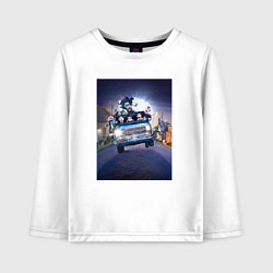 Детский лонгслив Семейка Аддамс в машине