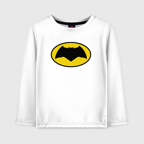 Детский лонгслив Я тёмный рыцарь / Белый – фото 1