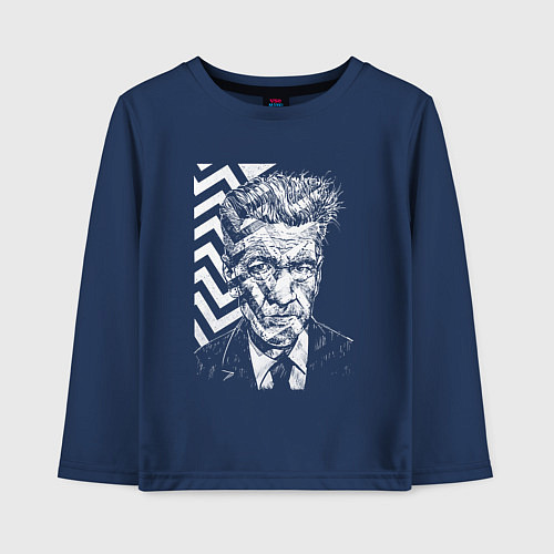 Детский лонгслив Lynch Peaks / Тёмно-синий – фото 1