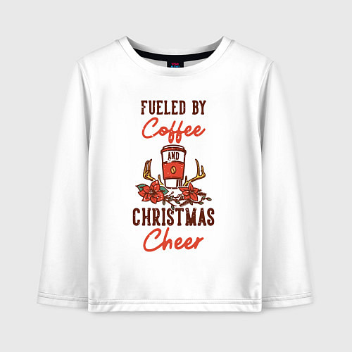 Детский лонгслив Новогоднее настроение / Белый – фото 1