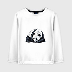 Детский лонгслив Лежащая панда