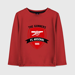 Лонгслив хлопковый детский FC Arsenal: The Gunners, цвет: красный