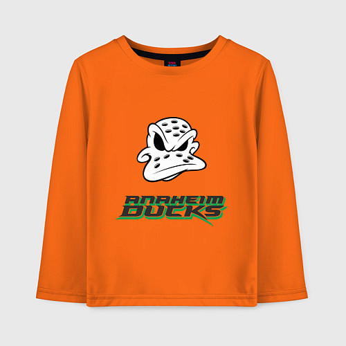 Детский лонгслив HC Anaheim Ducks Art / Оранжевый – фото 1