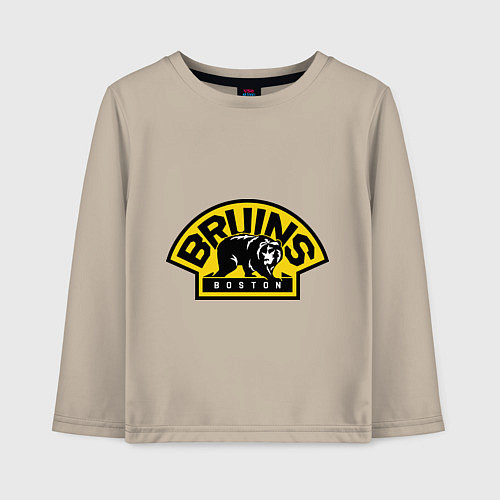 Детский лонгслив HC Boston Bruins Label / Миндальный – фото 1