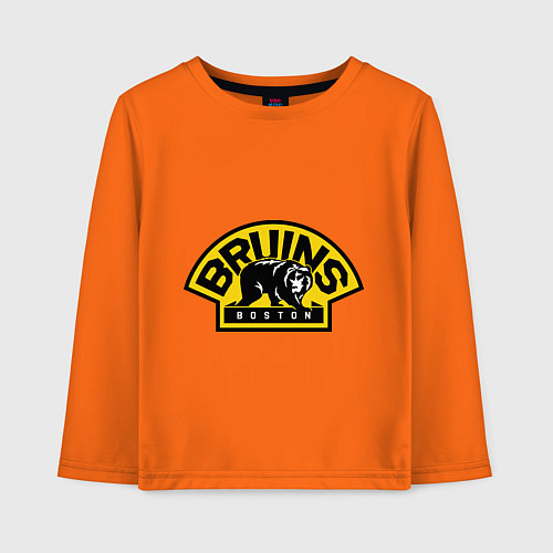 Детский лонгслив HC Boston Bruins Label / Оранжевый – фото 1