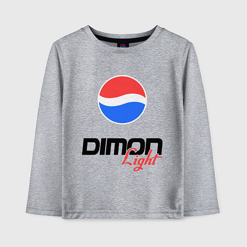Детский лонгслив Дима Лайт / Меланж – фото 1