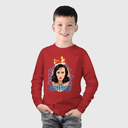 Лонгслив хлопковый детский Katy Perry: sweet girl, цвет: красный — фото 2
