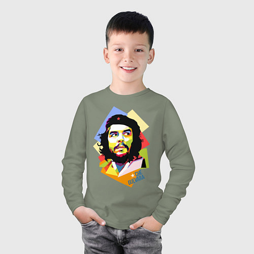 Детский лонгслив Che Guevara Art / Авокадо – фото 3