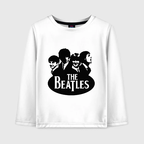 Детский лонгслив The Beatles Band / Белый – фото 1