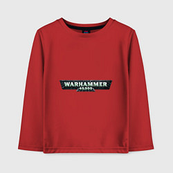 Лонгслив хлопковый детский Warhammer 40 000, цвет: красный