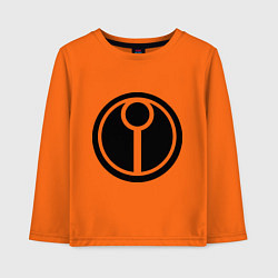 Лонгслив хлопковый детский Герб Тау, цвет: оранжевый