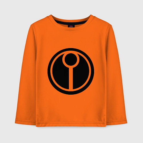 Детский лонгслив Герб Тау / Оранжевый – фото 1