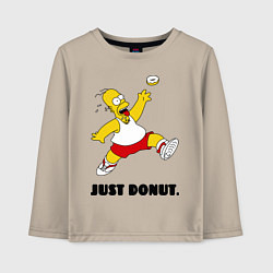Лонгслив хлопковый детский Just Donut, цвет: миндальный