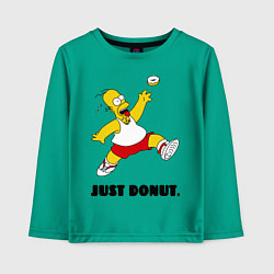 Лонгслив хлопковый детский Just Donut, цвет: зеленый