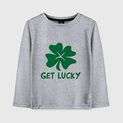 Детский лонгслив Get lucky