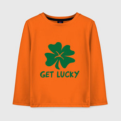 Детский лонгслив Get lucky