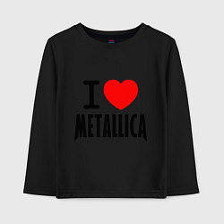 Детский лонгслив I love Metallica